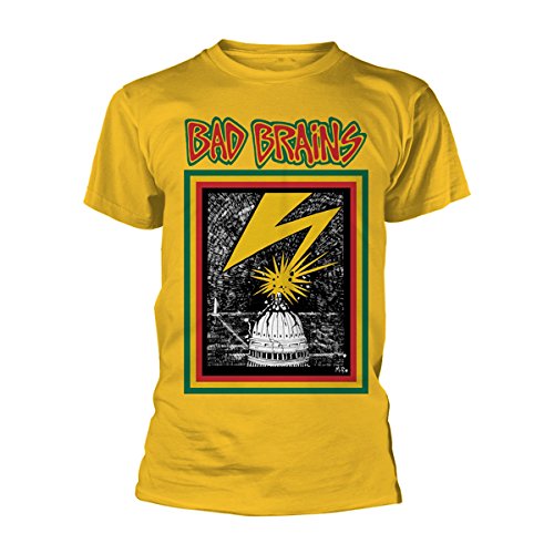 Bad Brains Album Capitol Yellow Mens T-shirt Officially Licensed