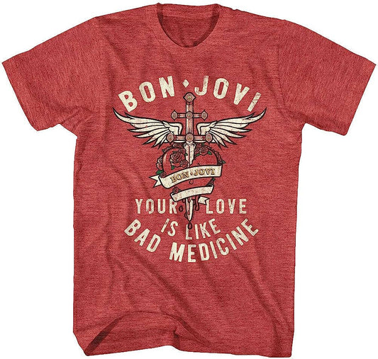 Bon Jovi T-shirt – Bad Medicine- Licensed