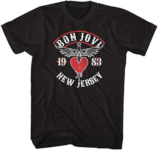 Bon Jovi T-shirt - New Jersey Tour 83- Licensed