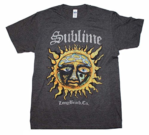 Sublime Sun Logo Mens T-shirt- Black / White / Blue