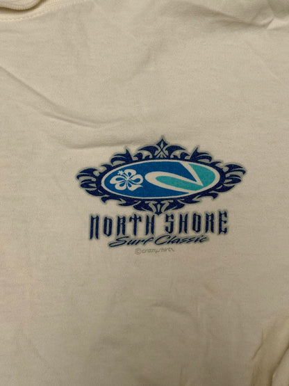 Y2K Crazy Shirts Pin Up Surfer Girl North Shore LS Tee - L