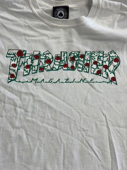 Thrasher Skateboard Magazine T-shirt Roses & Thorns - M