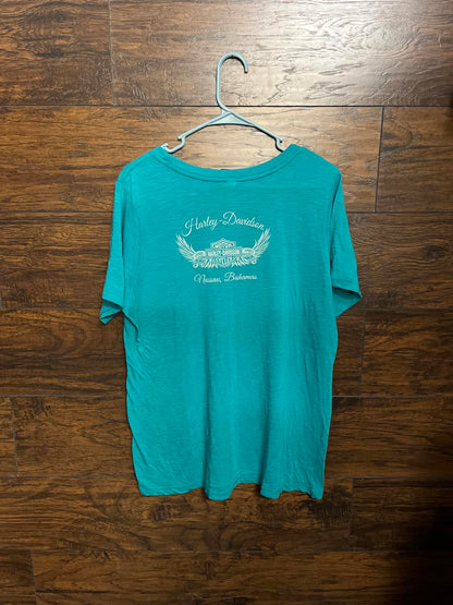 Womens Harley Davidson Rhinestone Nassau Bahamas XXL