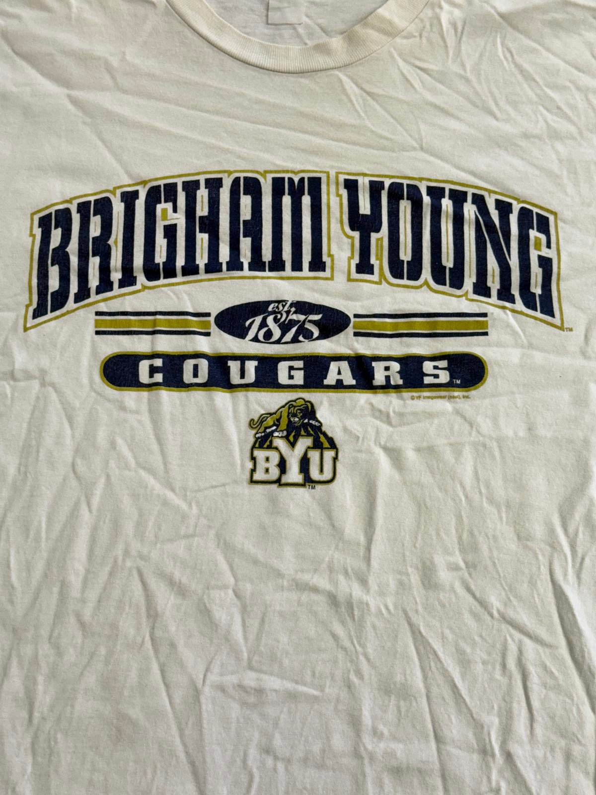VTG BYU Cougars T-shirt - Brigham Young University L