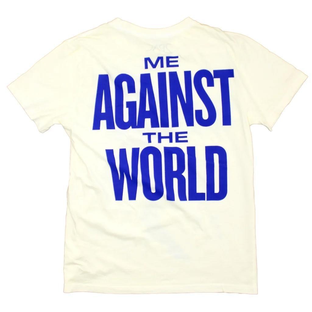 Tupac Bandana Tee - Me Against the World Shirt Blue/Cream - XL