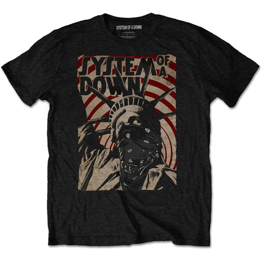 System of a Down Mens T-shirt - SOAD Statue of Liberty Tee New - Band Tees