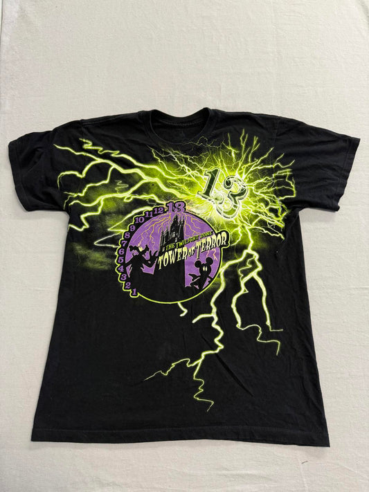 Disney Lighnting T-shirt Tower of Terror Twilight Zone - M