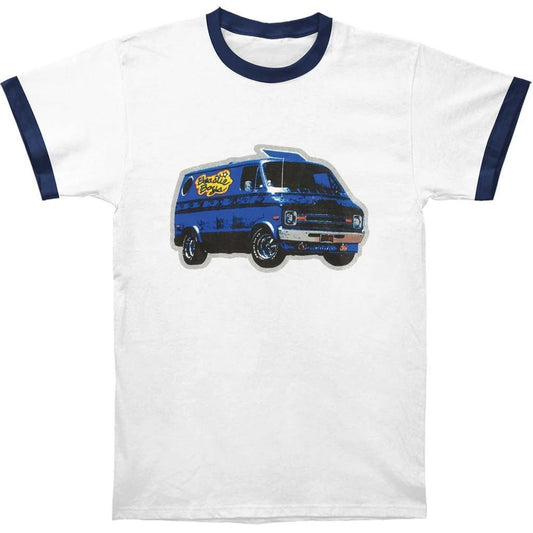 Aloha Beastie Boys Ringer Shirt Van Art Mens Navy T-shirt - XXL