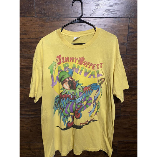 Vintage Jimmy Buffett T-shirt Carnival Tour 1998 Parrot - XL