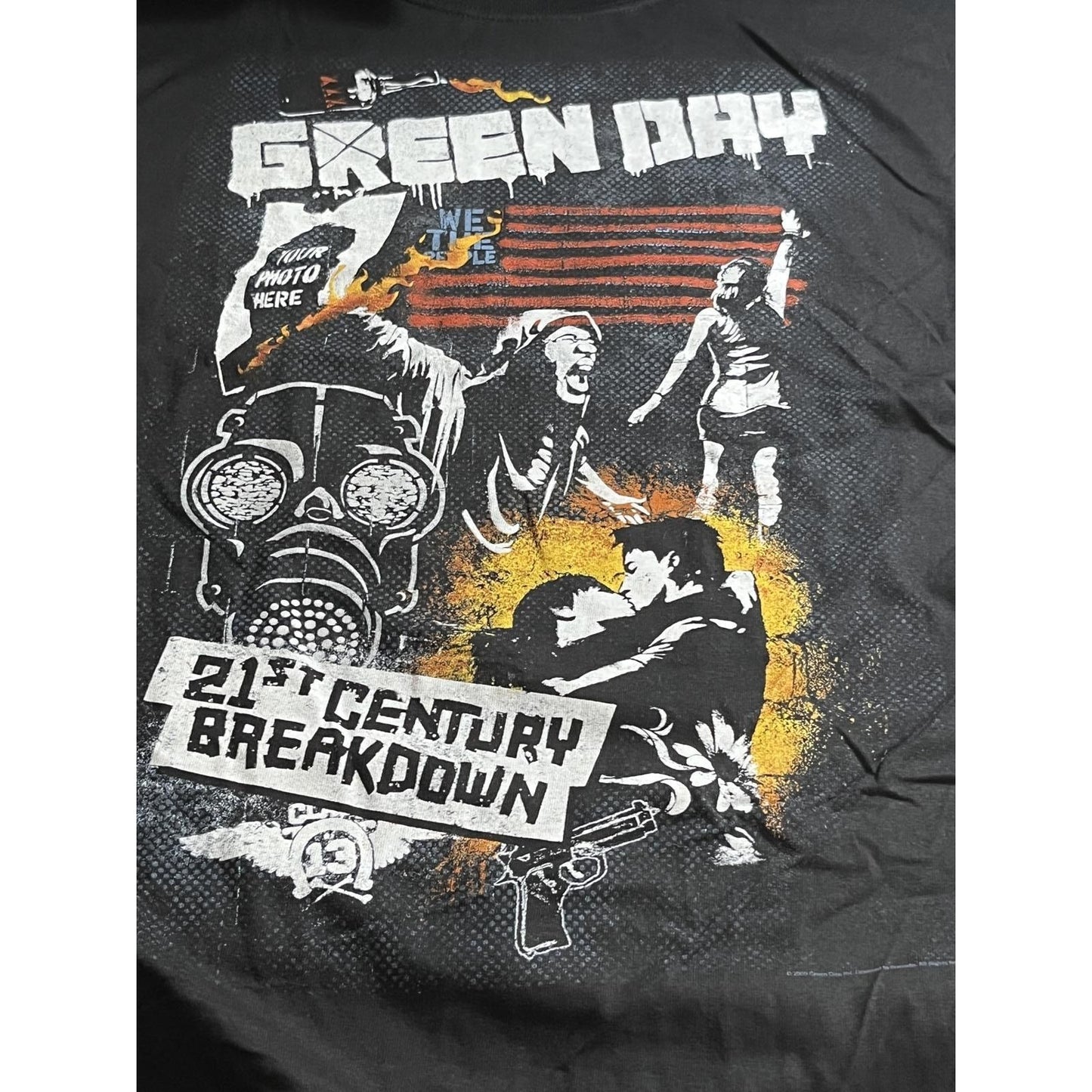 T-shirt Green Day Tour 2009 - 21st Century Breakdown Shirt - 2XL