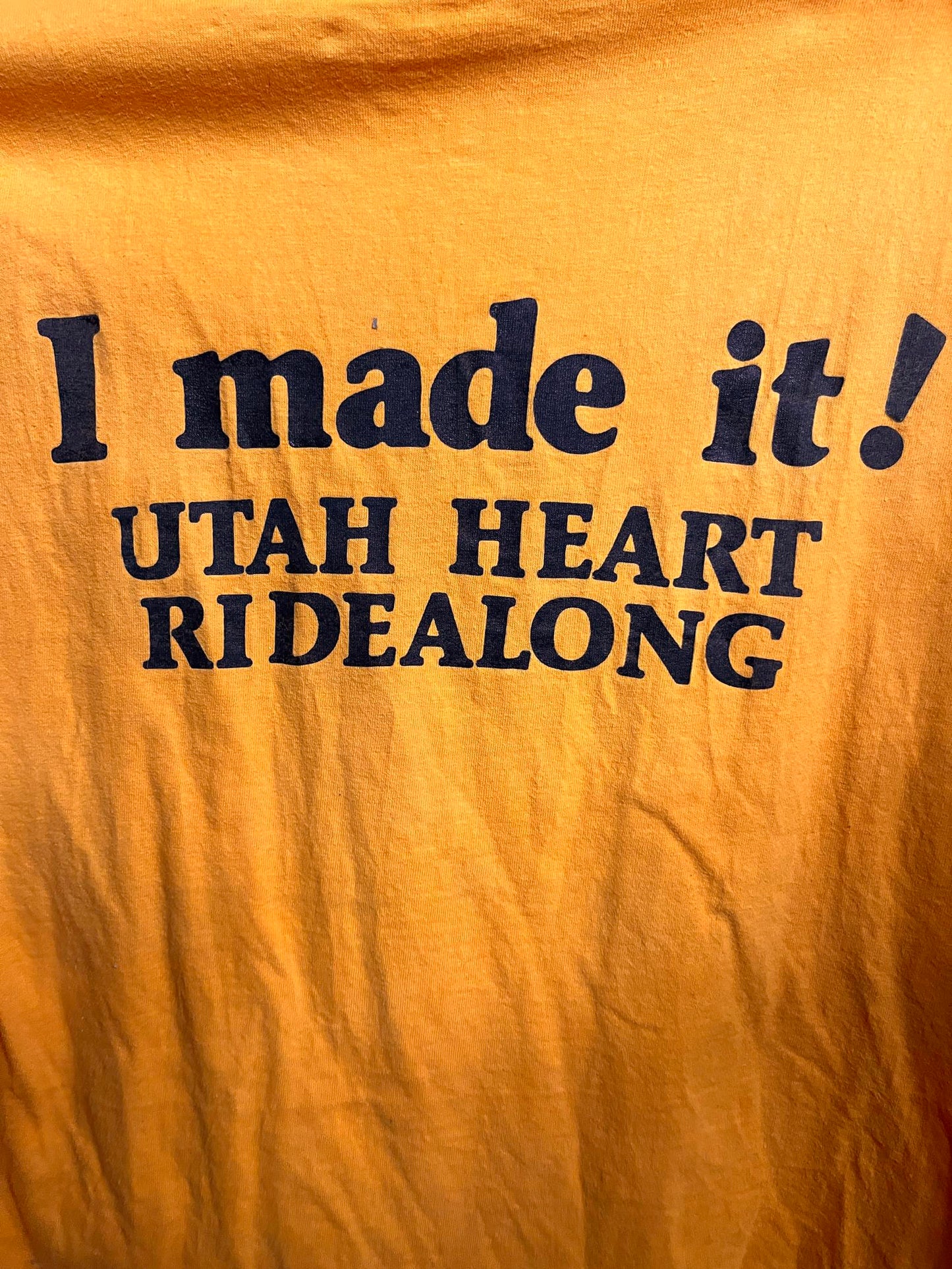 VTG Utah Heart Ridealong T-shirt - Biker Ride Along 70s Tee