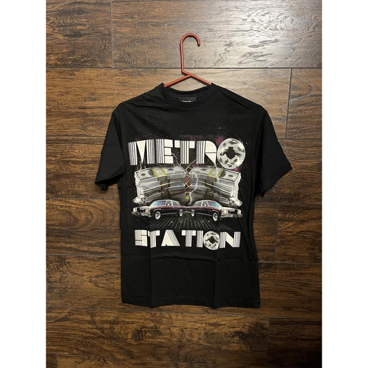 Vtg Band Metro Station T-shirt Disco, Cash, Cars Shirt - S