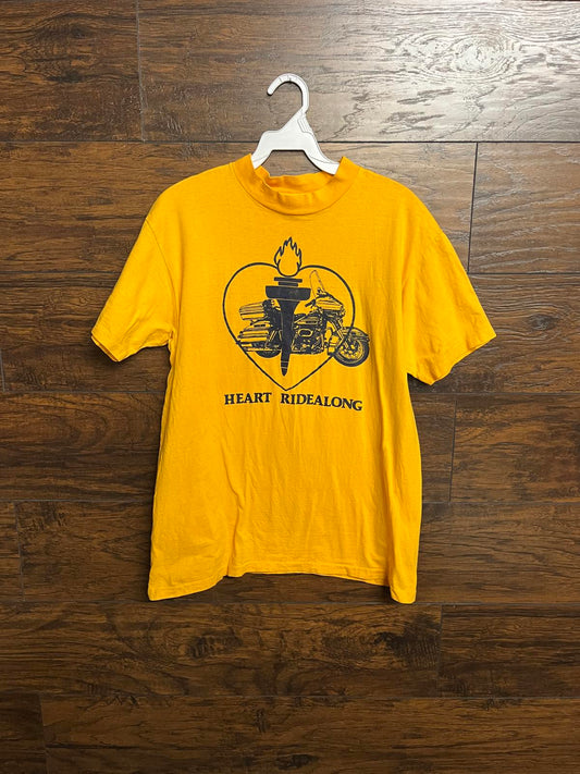 VTG Utah Heart Ridealong T-shirt - Biker Ride Along 70s Tee