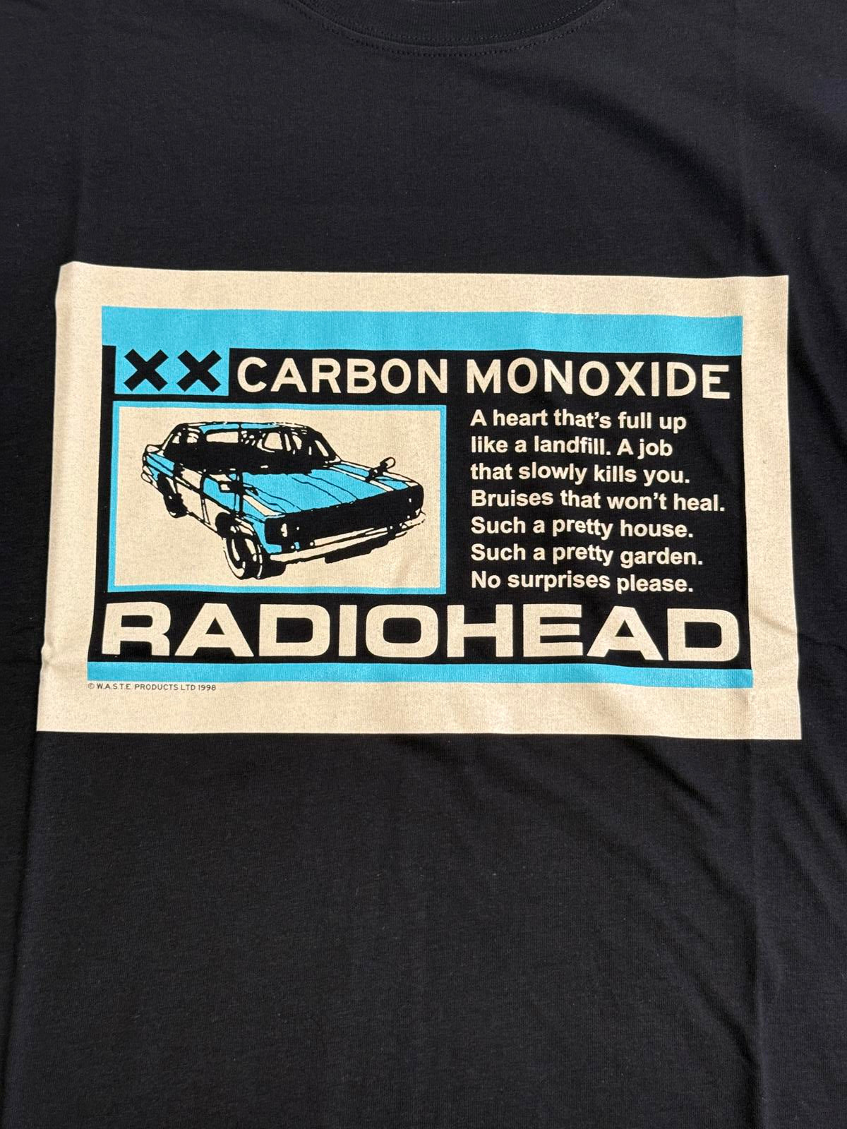 Radiohead Carbon Monoxide T-shirt - Waste Clothing