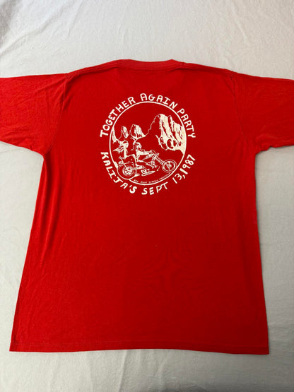 VTG Together Again Party Biker T-shirt Kalijas 1987 XL