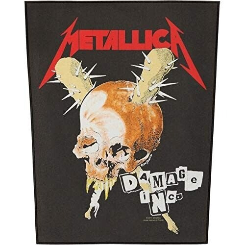 Metallica Damage Inc Applique Sew On Patch - Back Jacket Band Patch 14x11