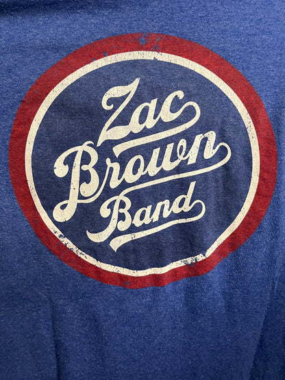 Zac Brown Band T-shirt New Jersey Red White Blue -M