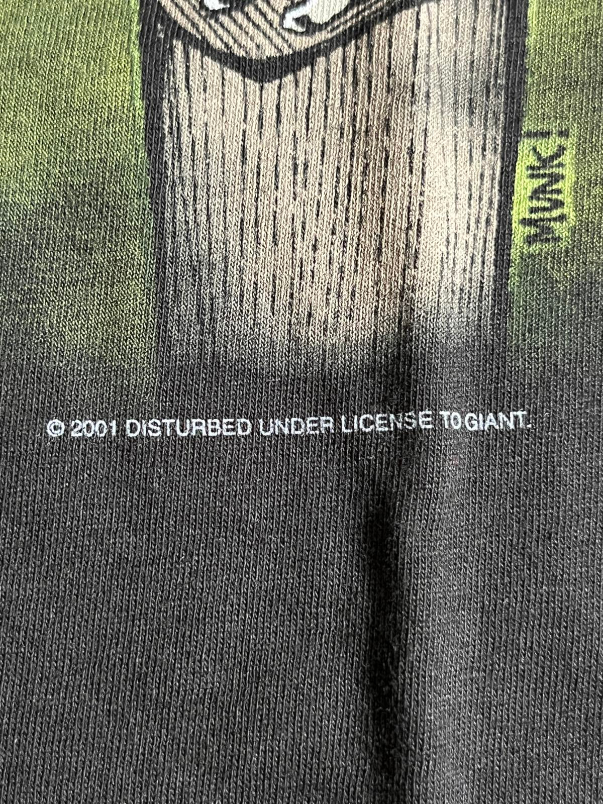 VTG Disturbed Band Anime T-shirt Midnight Glow In The Dark M