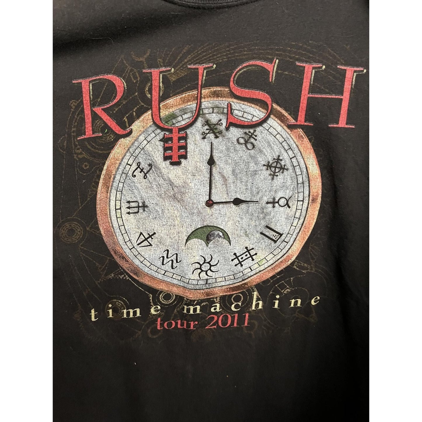 Vtg Rush T-shirt Tour Time Machine 2011 - Rush Shirt - L