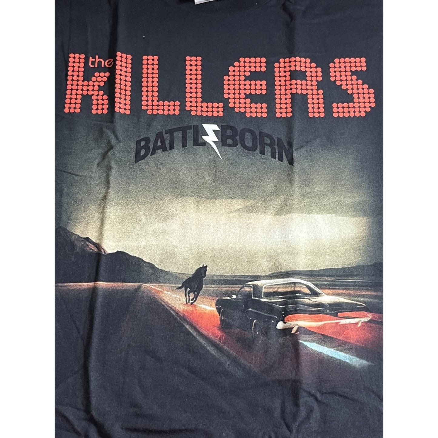 The Killers T-shirt Battle Born Album 2014 Tour T-shirt -L