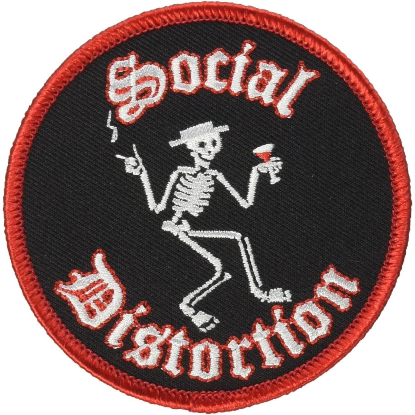 Social Distortion Skelly Iron oh Patch Rock Band Iron-on Embroidered Iron on