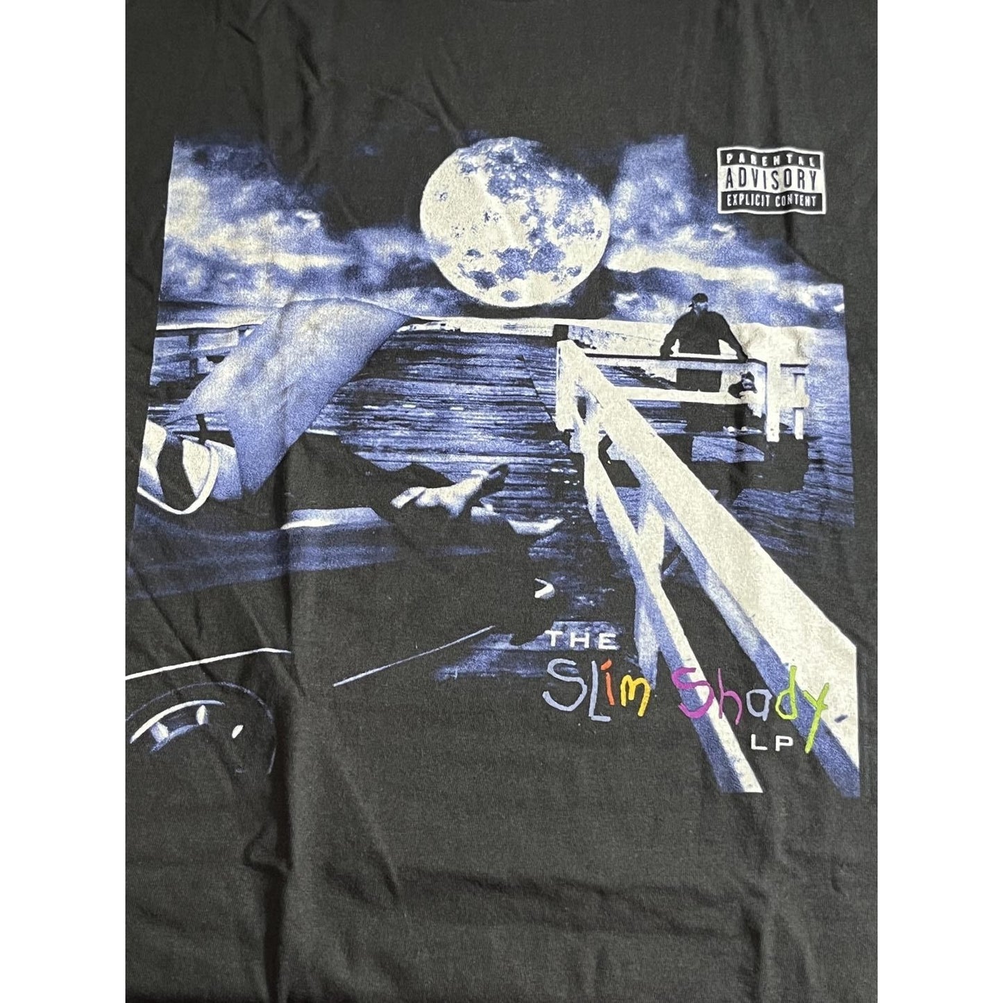 T-shirt Eminem The Slim Shady Lp Shirt - Songs on Back - S