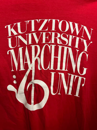 VTG Kutztown University Marching Unit T-shirt KUMU Tee - L