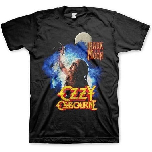 Ozzy Osbourne Mens T-shirt- Bark at The Moon Album Tee New