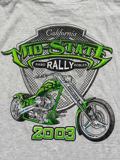 VTG Biker Rally Paso Robles T-shirt Mid California Tee L