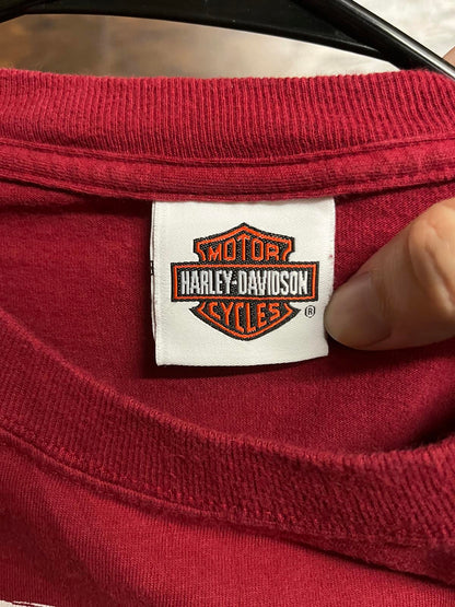Las Vegas Harley Davidson T-shirt Red Rock Tee - L