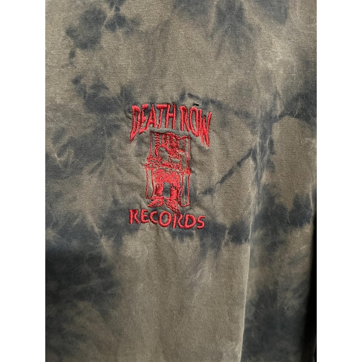 Death Row Records T-shirt - Bleached Dye Urban Outfitters-XL