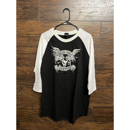 Metallica Seek & Destroy Raglan T-shirt Tour 2008 - XL