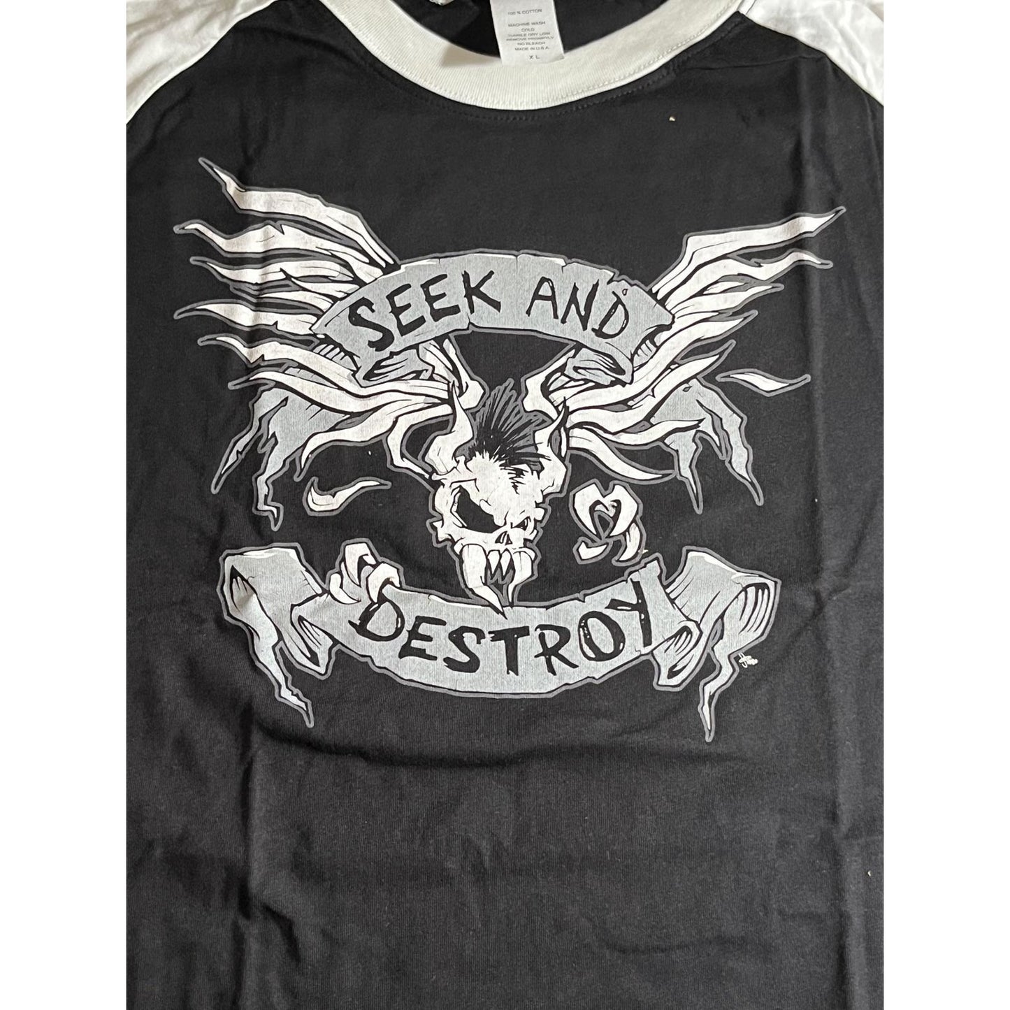 Metallica Seek & Destroy Raglan T-shirt Tour 2008 - XL