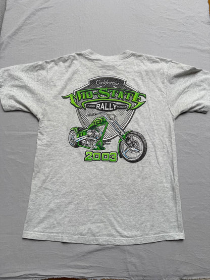 VTG Biker Rally Paso Robles T-shirt Mid California Tee L