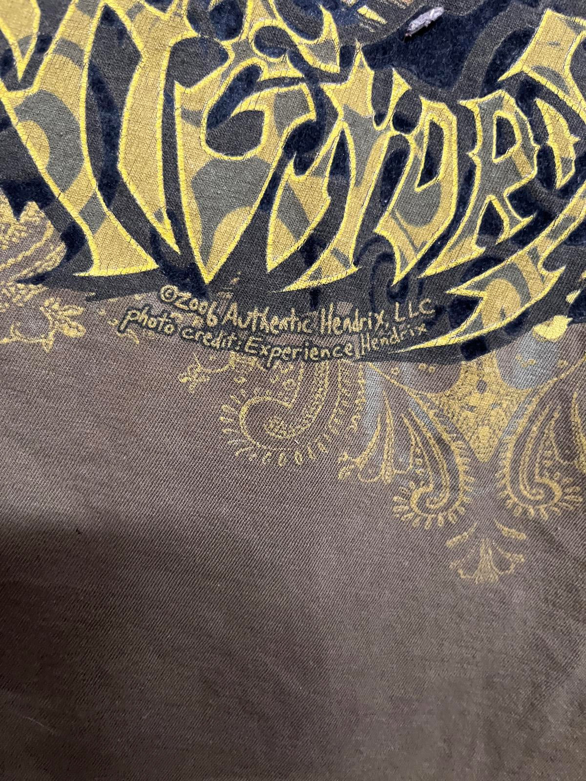 Jimi Hendrix Y2k T-shirt - 2006 Copyright Flock Shirt