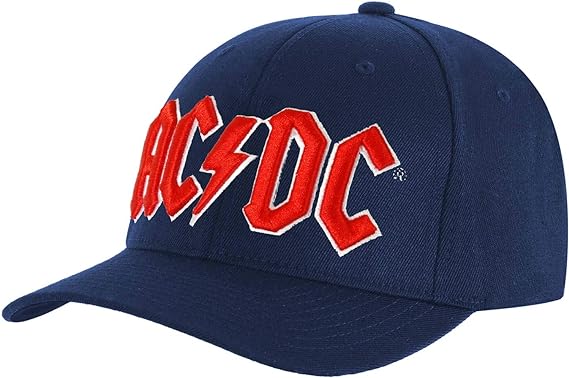 AC/DC Hat Logo Cap Velcro- Officially Licensed – Vintage Merch
