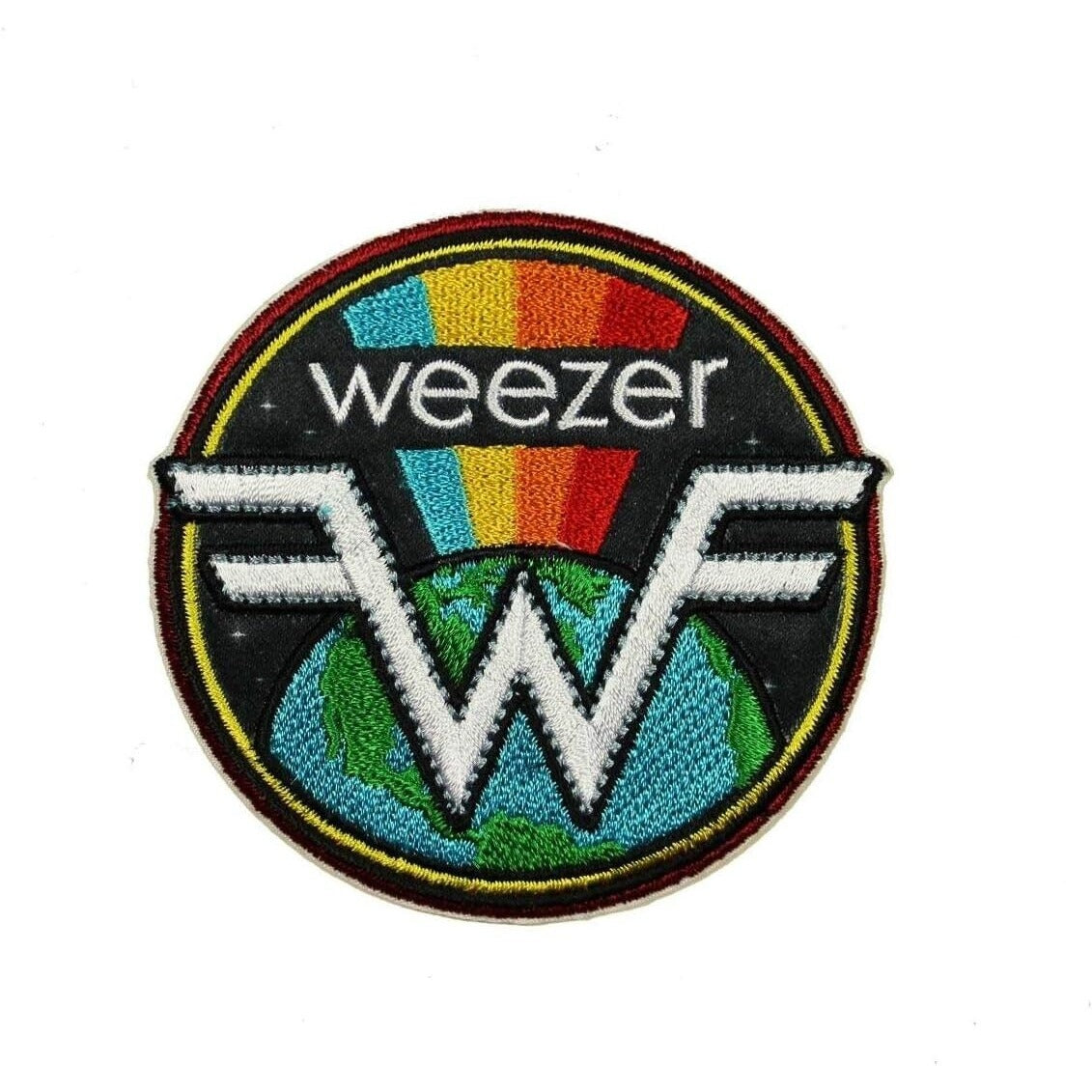 Weezer Circle Patch New Rock Band Iron-on Embroidered Iron on