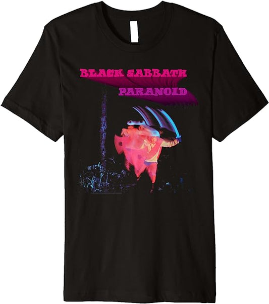 Black Sabbath Paranoid Motion Mens T-shirt Officially Licensed