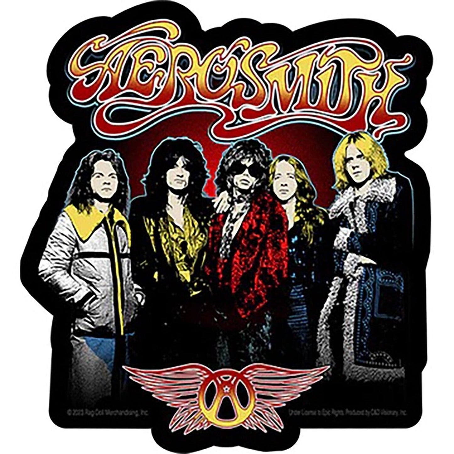 Sticker Aerosmith Band 4.5x5 - C&D Aerosmith Vinyl Decal Stickers - Official