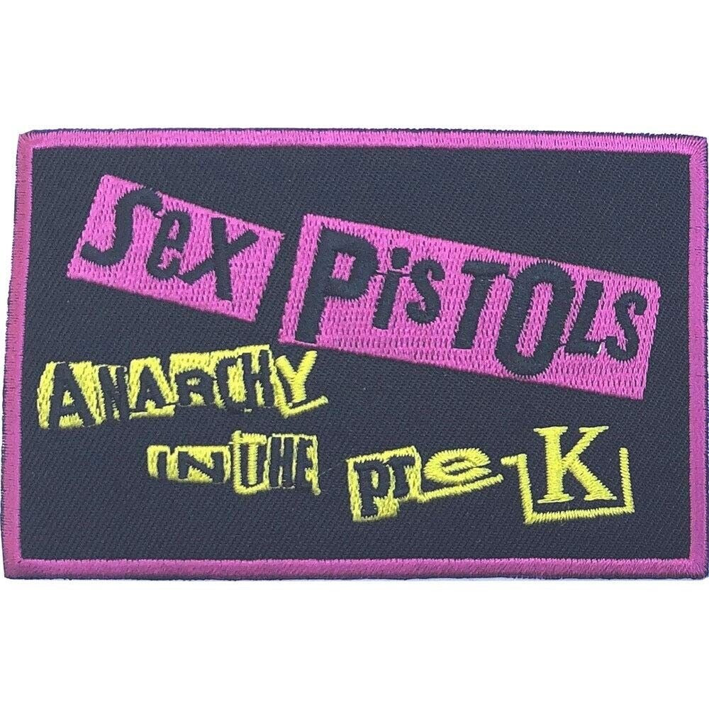 Sex Pistols Anarchy in the pre-k Patch Rock Band Iron-on Embroidered Iron on