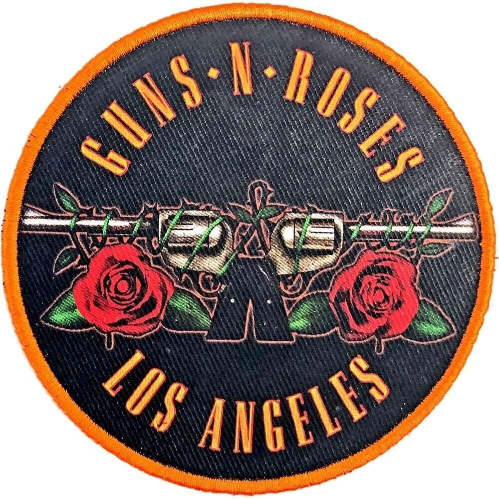 Guns n Roses Bullet Los Angeles Patch New Rock Band Iron-on Embroidered Iron On