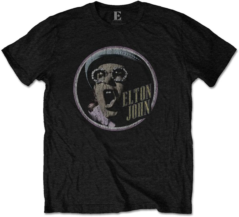 Elton John Mens T-shirt - Officially Licensed - Bennie and the Jets- Band Tees