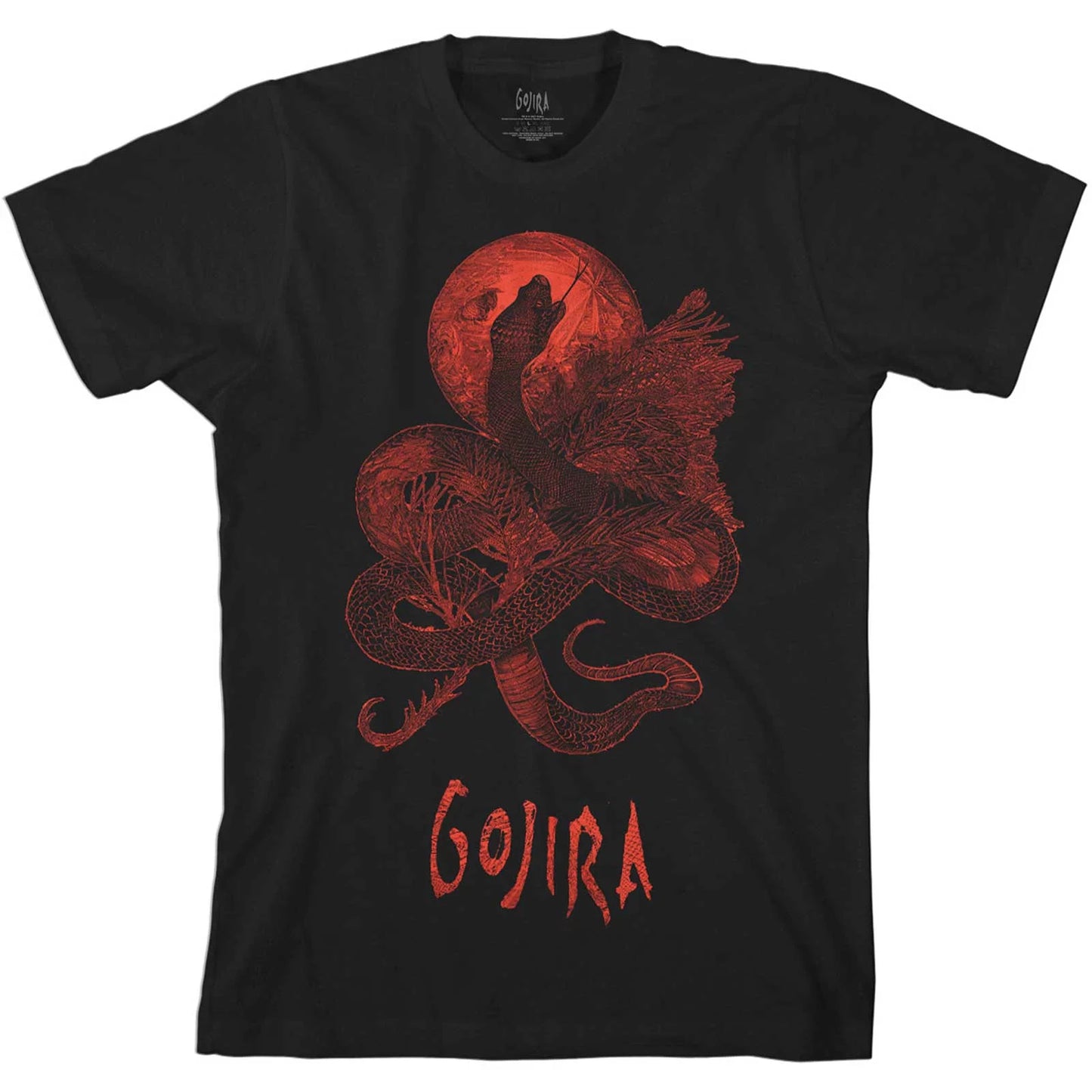 Gojira Logo Mens T-shirt Officially Licensed - Whale / Serpent