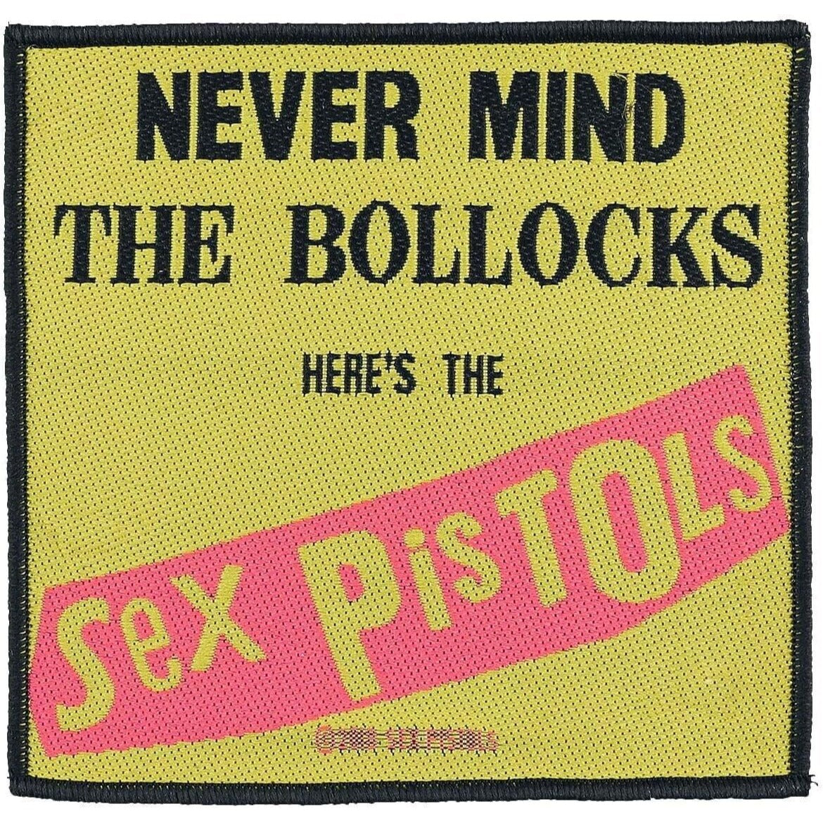 Sex Pistols Never Mind the Bollocks Patch Rock Band Iron-on Embroidered Iron on