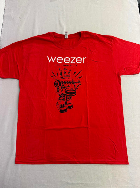 Weezer Drummer Robot T-shirt Still Making Noise Tee - XL
