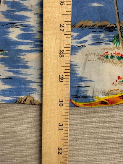 Island Mens Hawaiian Shirt Outrigger Made in Hawaii Shirt XL
