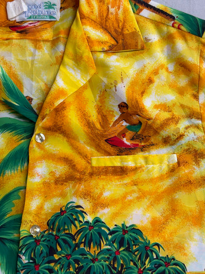Sand Pebble Mens Hawaiian Shirt Surfing Made in Hawaii Shirt