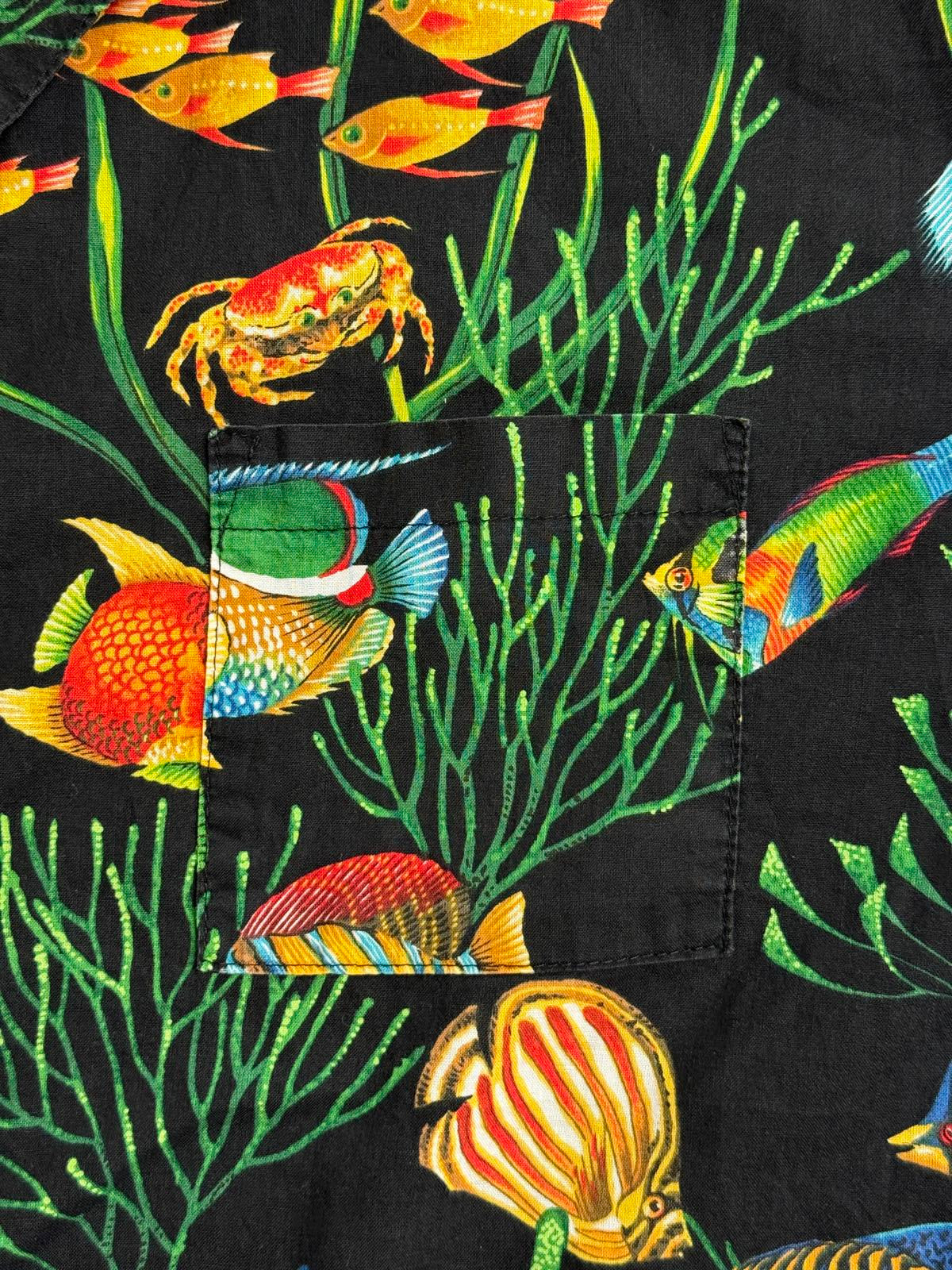 Mens Hawaiian Shirt Scorpio Fish - Made in Hawaii Shirt 3XL