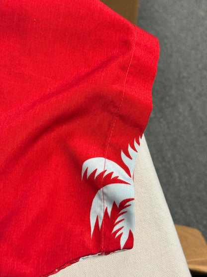 Mens Hawaiian Shirt Plumeria Floewrs Reservoir - L