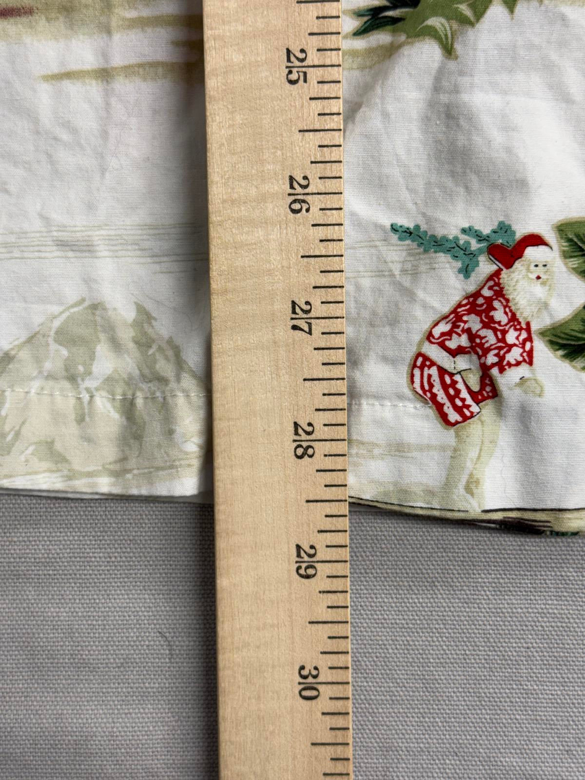 Ky's Men Hawaiian Shirt Surfing Santa Made in Hawaii Shirt L